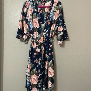 Mommy and me; robe and swaddle